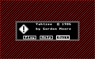 Yahtzee atari screenshot